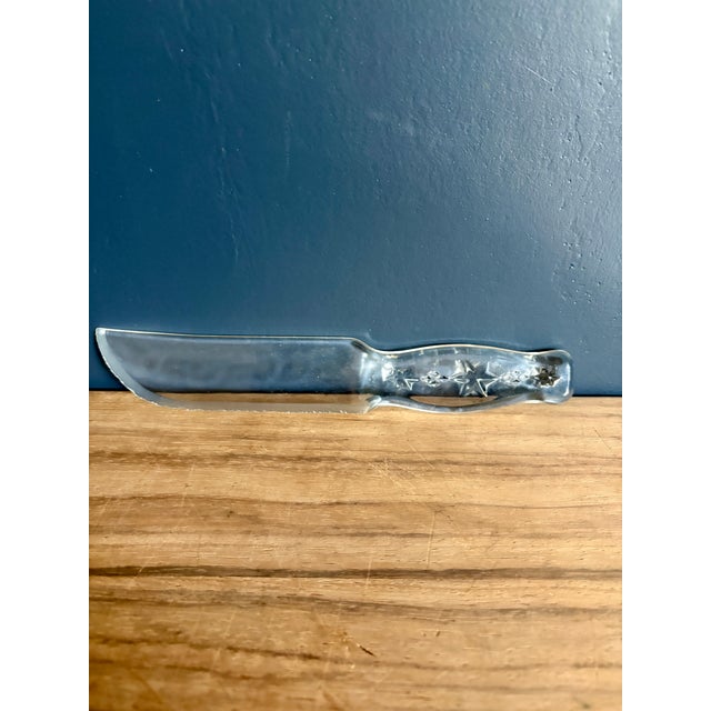 American 1930s American Vitex-Glas Depression Glass Fruit and Cake Knife For Sale - Image 3 of 4