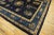 Early 20th Century Exceptional Navy Blue Color With Lovely Chinoiserie and Floral Design Antique Chinese Perking Rug For Sale - Image 5 of 10