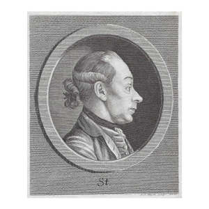 1775 Self Portrait Engraving by Johann Sturm