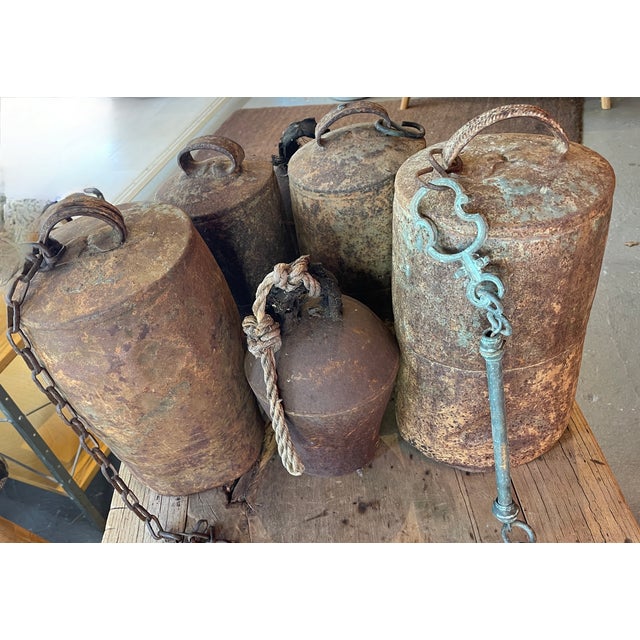 Set of 6 Antique Copper Yak Bells For Sale - Image 4 of 12