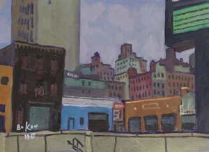 Konstantin Bokov, Cityscape Oil Painting