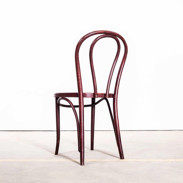1980s Dark Mahogany Hoop Back Bentwood Dining Chairs, 1980s, Set of 6 For Sale - Image 5 of 12