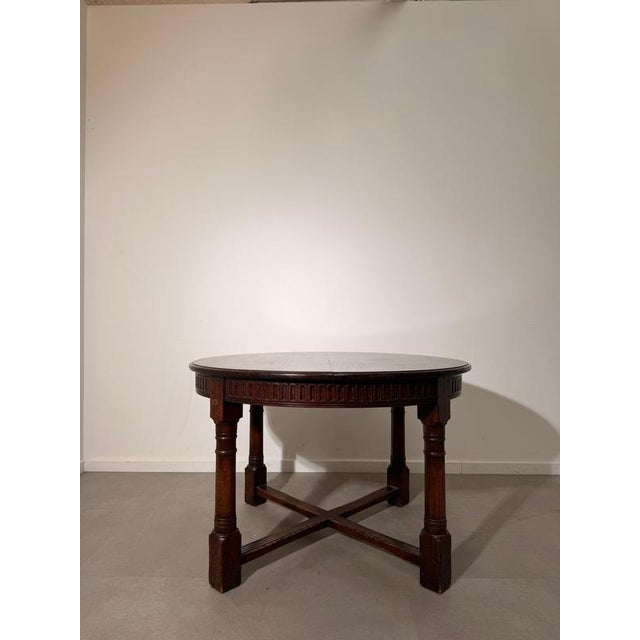 Wood New England Oval Extendable Dining Table For Sale - Image 7 of 8