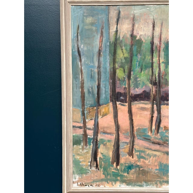 Ingeborg Strangell, Trees, 1950s, Oil on Canvas, Framed For Sale - Image 13 of 18
