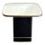 Postmodern Black/Gold Mirror-Top Side Table For Sale