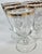 Late 20th Century Gold Rimmed Goblets- Set of 6 For Sale - Image 12 of 14