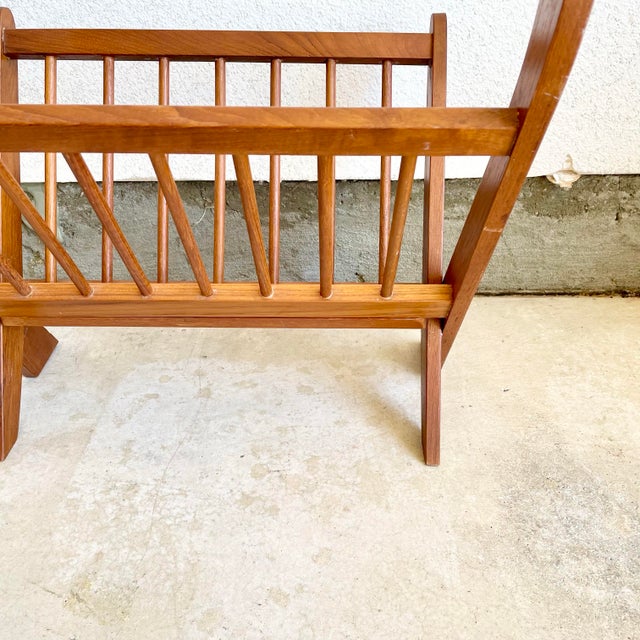 1960s Vintage Mid Century Danish Modern Folding Magazine/Newspaper Rack ...