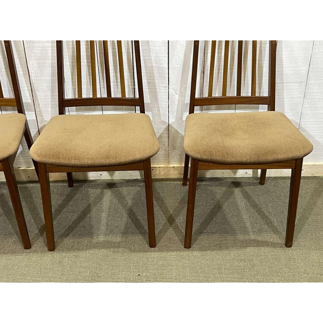 Brown Teak Chairs, 1970s, Set of 4 For Sale - Image 8 of 13