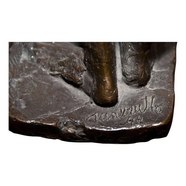 1940s Figura Femminile Bronze Sculpture by Giuseppe Mazzullo, 1944 For Sale - Image 5 of 6