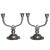 Just Andersen Double Arm Crested Pewter Candlesticks - a Pair For Sale - Image 9 of 9