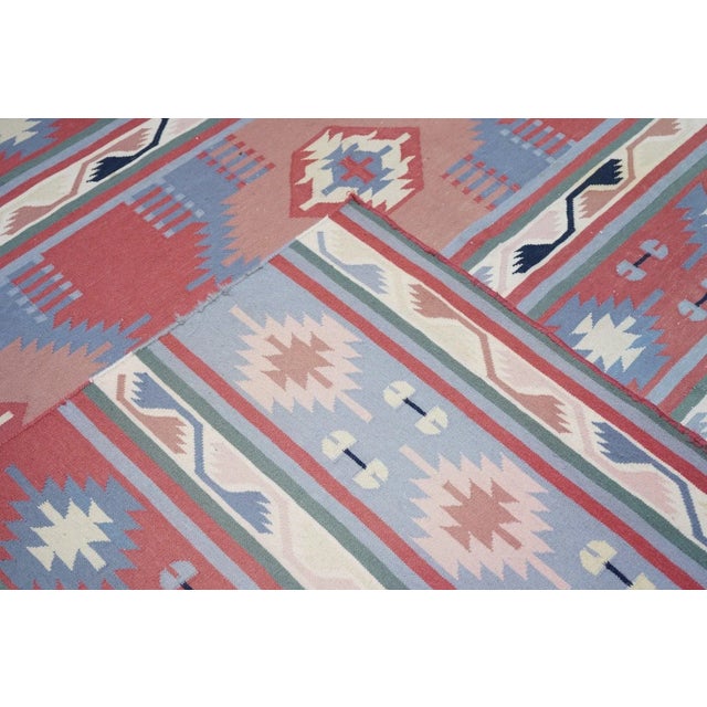 1970s Vintage Kilim Rug 9'1'' x 12'3'' For Sale - Image 4 of 12