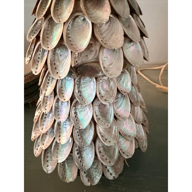 Large Abalone Shell Decorative Tree Sculpture, 17” For Sale - Image 9 of 13