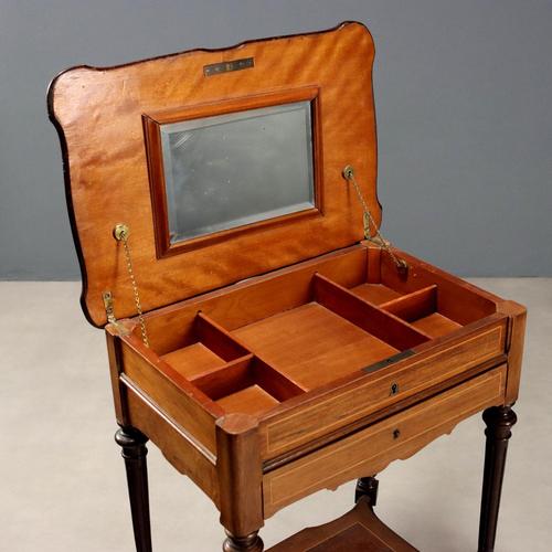 Small Table in Rosewood and Mahogany For Sale - Image 4 of 11