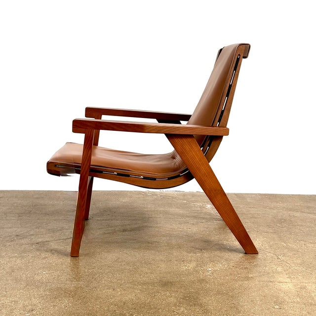 Wood Jj Armchair Attributed to B & B Italia For Sale - Image 7 of 9