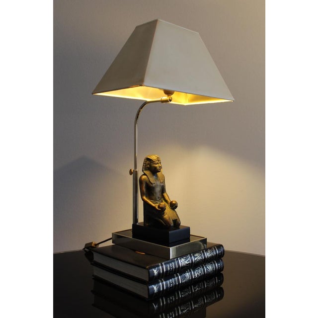 Hollywood Regency Pharaoh Hollywood Table Lamp, 1970s For Sale - Image 10 of 18