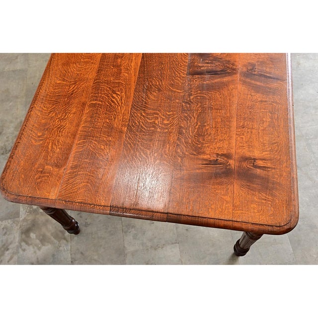 French 19th Century Oak Dining Table from a Nunnery For Sale - Image 12 of 14