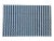 Handmade Cotton Small Chevron Rug, Blue And White - 8'x10' For Sale - Image 6 of 7