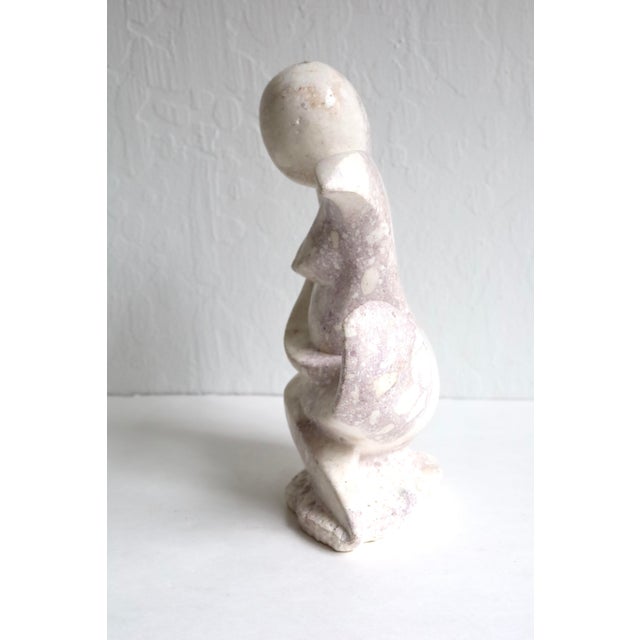 Abstract Mid Century Cubist Abstract Nude Carved Stone Sculpture For Sale - Image 3 of 10