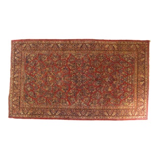 1920's Antique Persian Sarouk Rug-10′3″ × 17′8″ For Sale