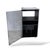 Mid-Century Hi-Fi Cabinet in Wood Veneer with Smoked Glass Door For Sale - Image 6 of 7
