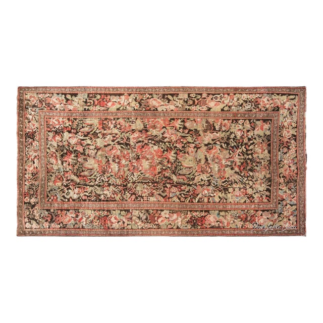Antique 19th Century Karabagh Botanical Carpet For Sale