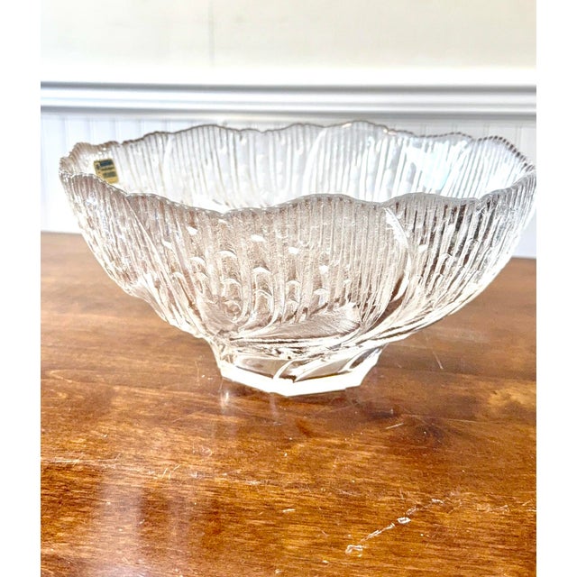 Mid 20th Century Lausitizer Glas 24% Lead Crystal Bowl For Sale - Image 10 of 12