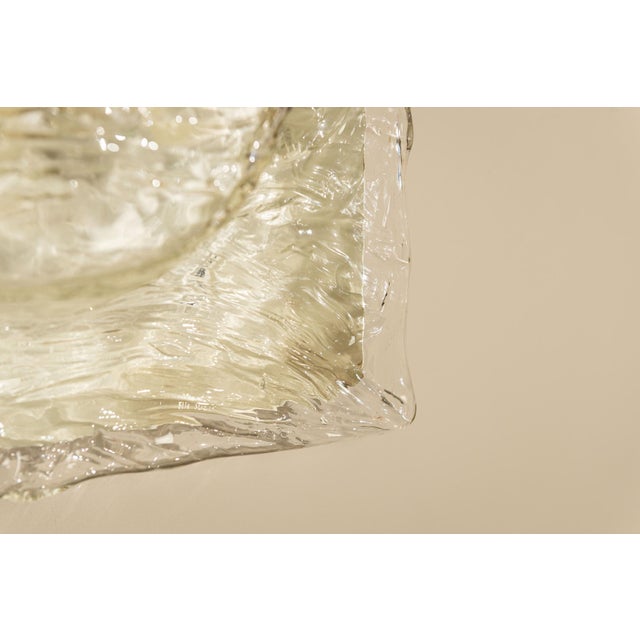 Cristal and Yellow Quilt Wall Lamps by Toni Zuccheri for Venini, Italy, 1970s, Set of 4 For Sale - Image 15 of 18