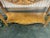 American 1980s Console Table With Carved Wood and Marble For Sale - Image 3 of 8