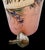 Victorian Glass Antique Barber Bottle Hand Painted Flowers For Sale - Image 15 of 16