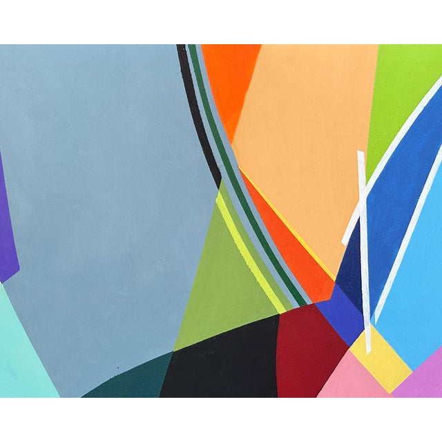 Contemporary 1960s Abstract Acrylic on Canvas Painting by Halim Scott For Sale - Image 3 of 8