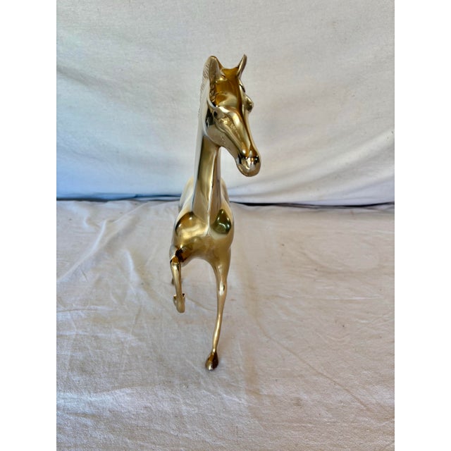 20th Century Brass Equestrian Horse Sculpture For Sale - Image 11 of 12