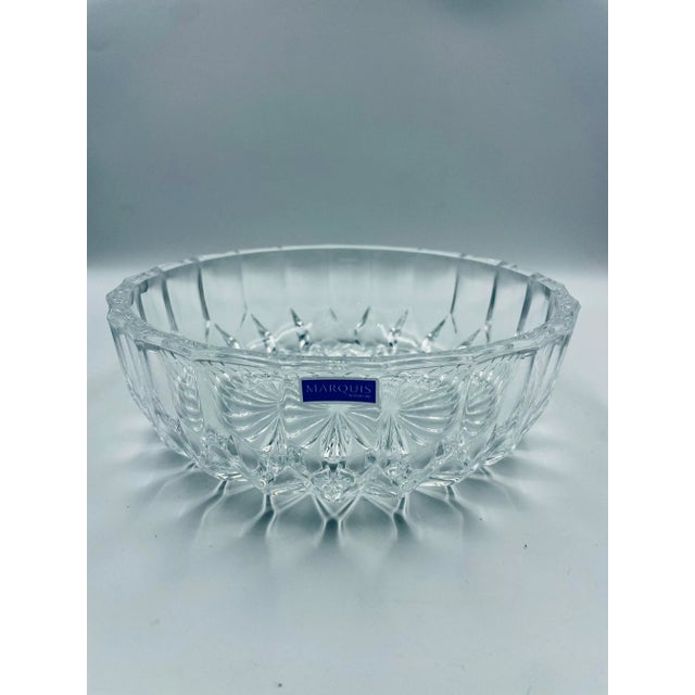 Vintage Marquis by Waterford Medforde Crystal Bowl For Sale In Los Angeles - Image 6 of 11