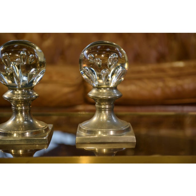 Decorative Murano Glass Stair Balls, 1970s, Set of 2 For Sale - Image 10 of 11