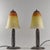 1920s Darboy & Daum Pair of French Art Deco Orange & Yellow Glass Wrought Iron Table Lamp 1920ss For Sale - Image 5 of 13
