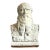Vintage Boho Distressed Plaster Bust of Man For Sale