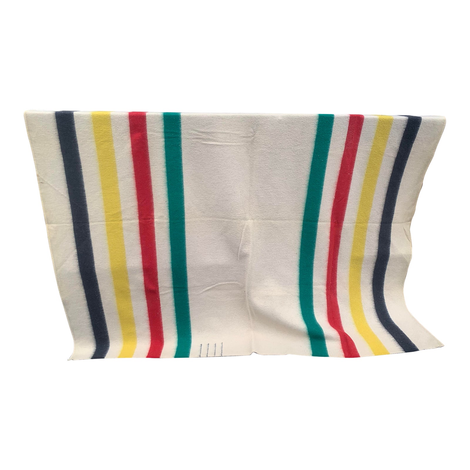 1970s Hudson Bay Four Point Striped Wool Blanket Chairish
