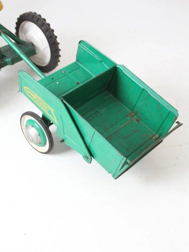 Vintage Murray Push Pedal Tractor With Cart