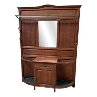 Antique Art Nouveau Wardrobe, 1910 For Sale