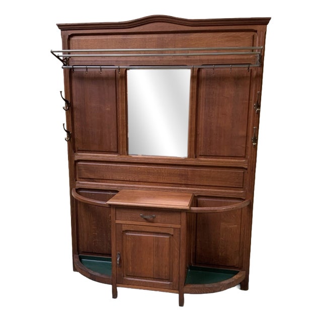 Antique Art Nouveau Wardrobe, 1910 For Sale