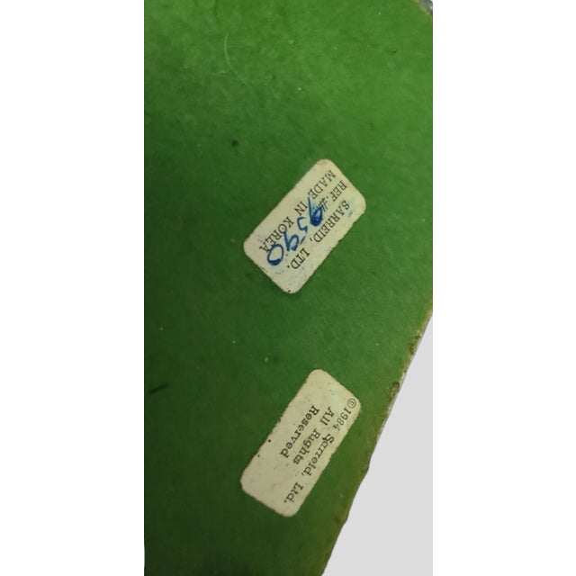 Mid Century Modern Sarreid #9590 Brass Green Marble Table Lamp For Sale - Image 11 of 12