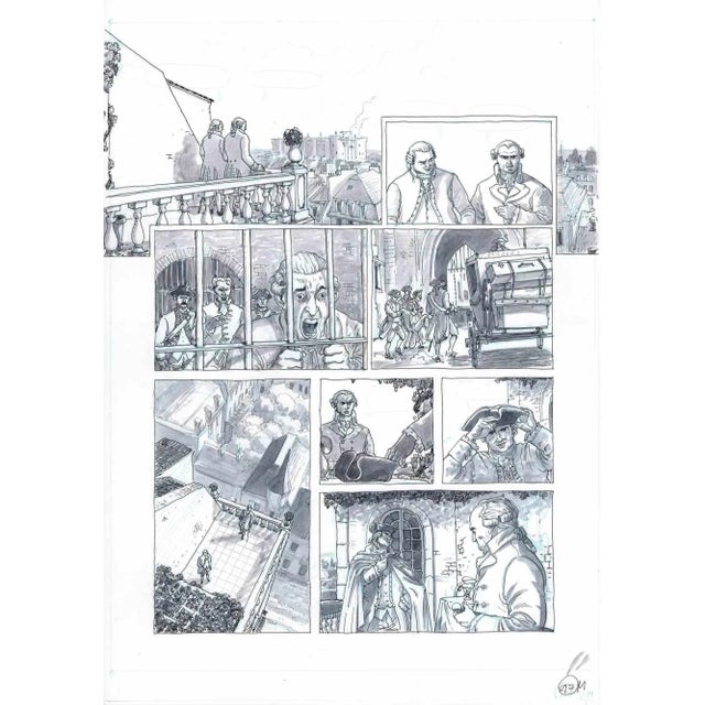 This work entitled "Beaumarchais speaks about Bastille" is a comic board belonging to the graphic novel published by...