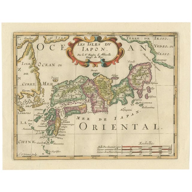Antique Map of Japan and Korea by Sanson, 1690 For Sale