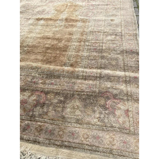 Vintage Turkish Silk Kayseri Rug For Sale - Image 10 of 18