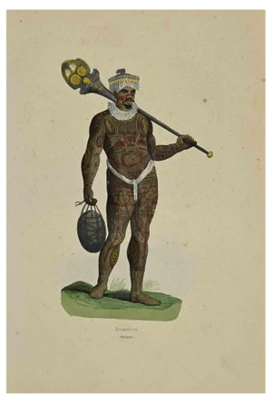 Auguste Wahlen, Noukahiwa, Lithograph, 1844