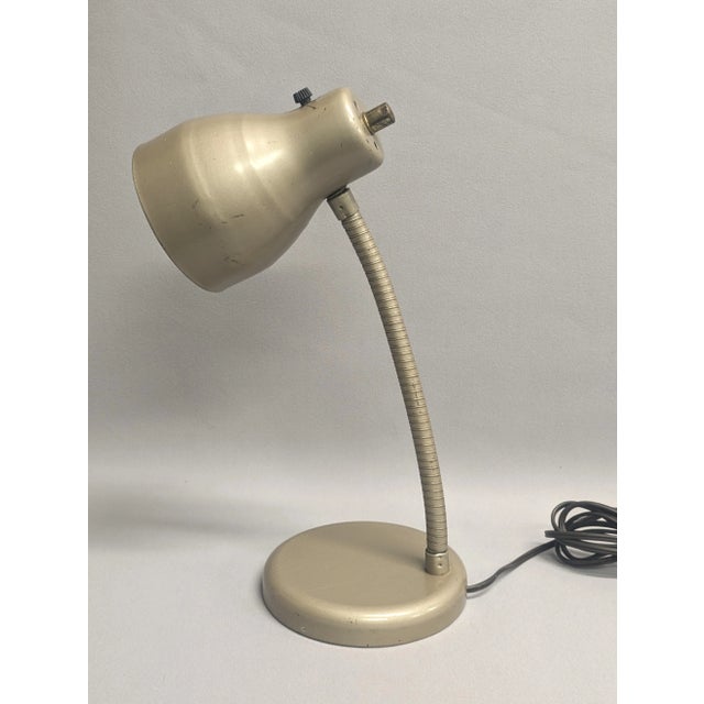 Mid-Century Modern Vintage Gooseneck Desk Lamp For Sale - Image 3 of 10
