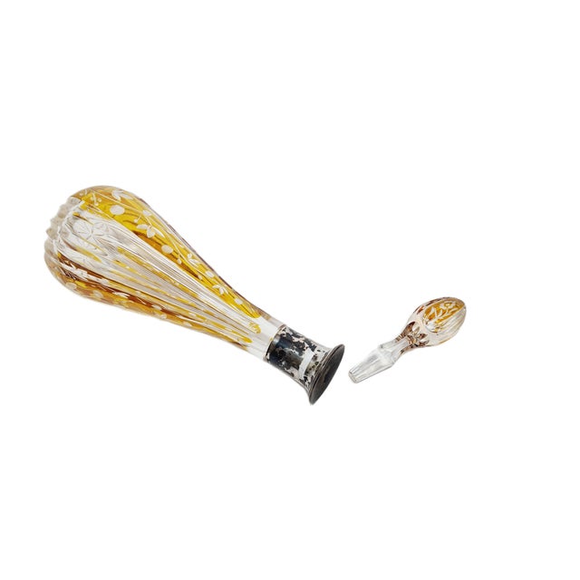 Art Deco Crystal Silver Carafe, Denmark, 1930s For Sale - Image 10 of 13