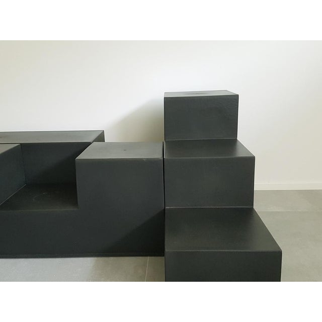 Mario Bellini Vintage Black Modular Tables by M. Bellini for C&B Italia, 1970, Set of 3 For Sale - Image 4 of 9
