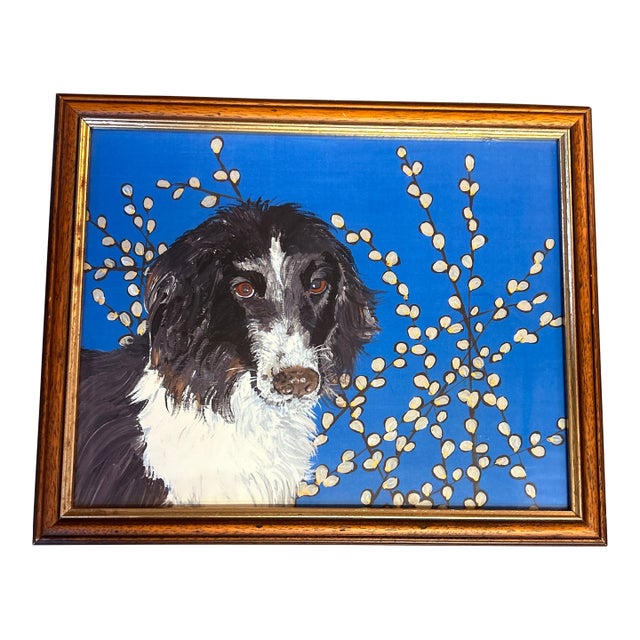 Contemporary Border Collie Portrait Print by Judy Henn For Sale