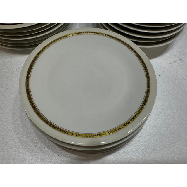 Service with Gold Greek Frieze by A. Vignaud for Limoges, Set of 18 For Sale - Image 12 of 18
