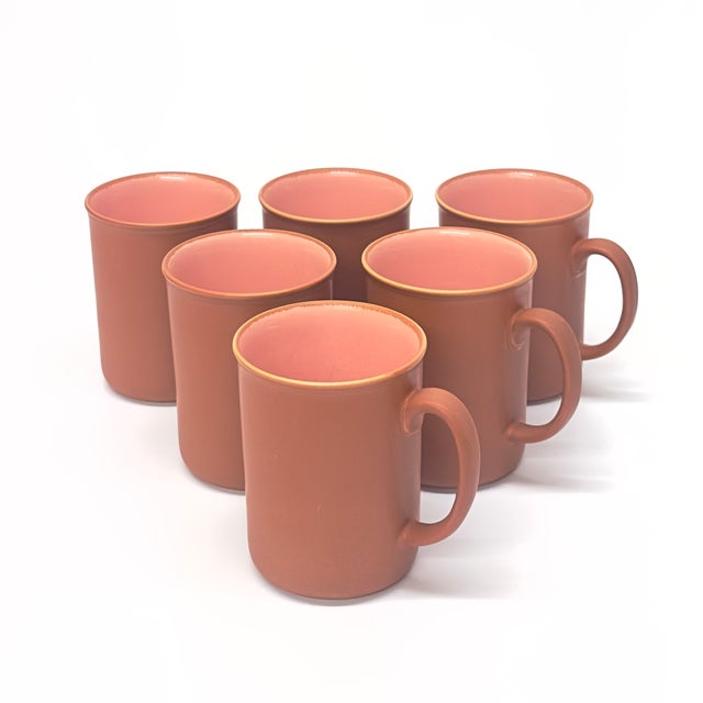 Peach and terracotta dinner set, 32 pieces. This is a vintage, gorgeous, glossy, and matte ceramic dinner set with a...